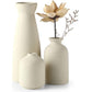 Modern White Ceramic Vase Set