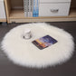 Plush Wool Round Bedroom Carpet Floor Mats