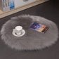 Plush Wool Round Bedroom Carpet Floor Mats