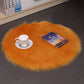 Plush Wool Round Bedroom Carpet Floor Mats
