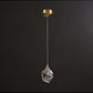 Minimalist Copper Crystal Chandelier (3-Light)