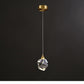 Minimalist Copper Crystal Chandelier (3-Light)