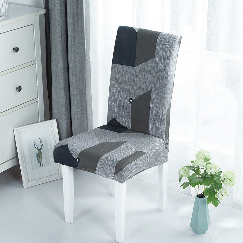 Elastic Printed Chair Cover,Protective Cushion for Hotel & Home