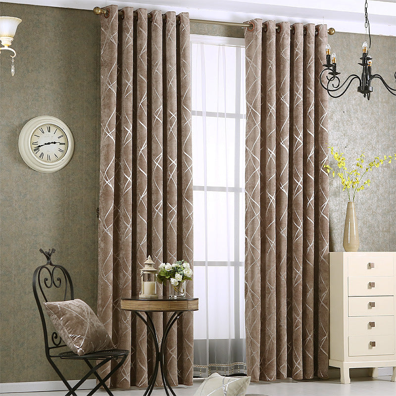 Modern Luxury Blackout Chenille Curtains