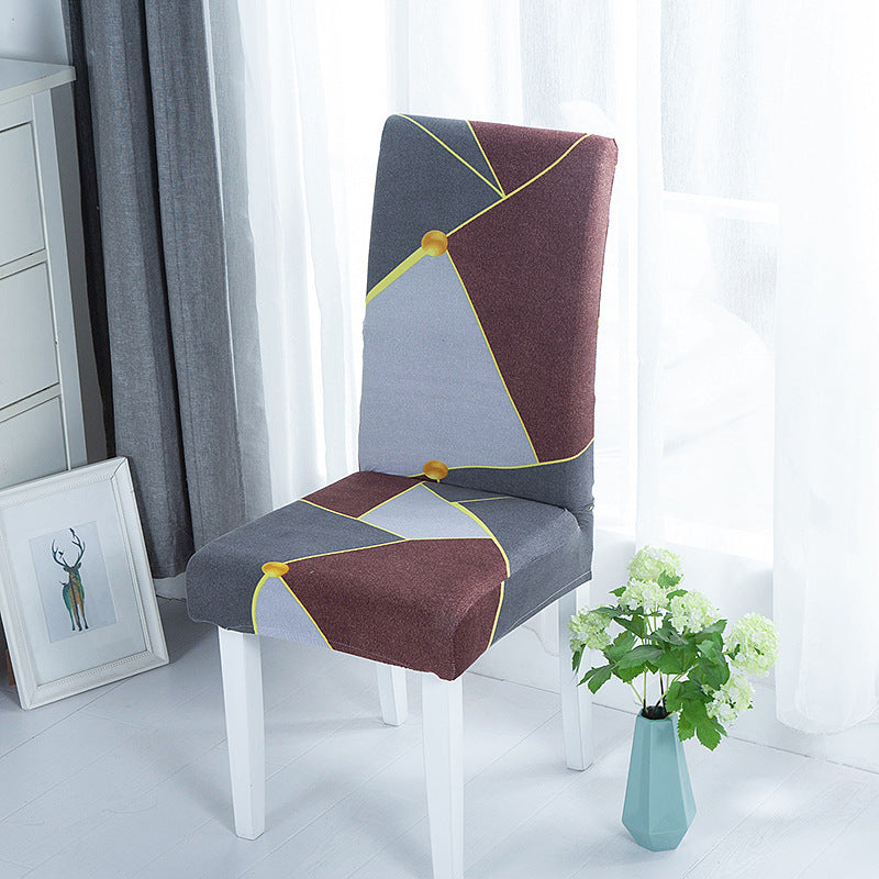 Elastic Printed Chair Cover,Protective Cushion for Hotel & Home