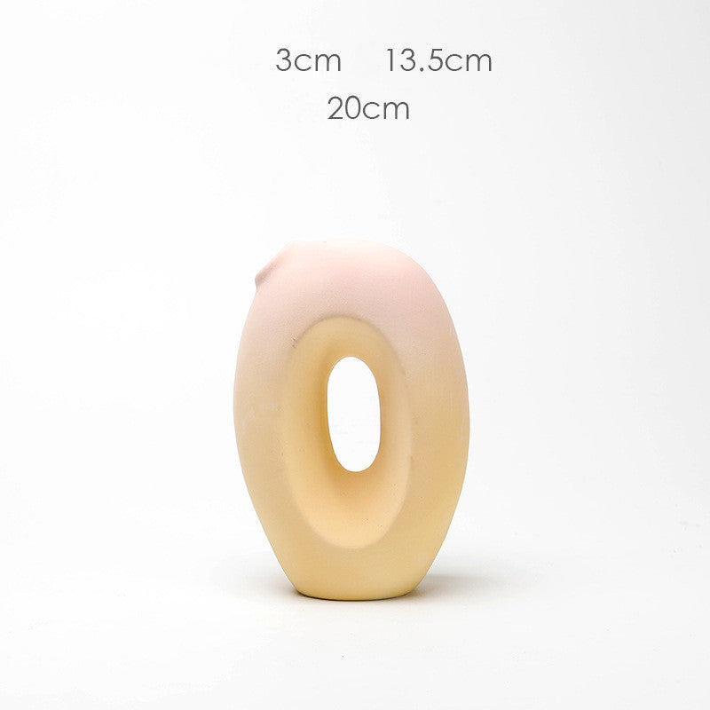 Ceramic Vase Creative Living Room Dried Flowers