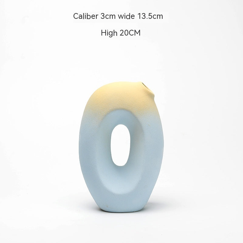 Ceramic Vase Creative Living Room Dried Flowers