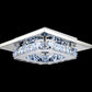 LED square creative crystal ceiling chandelier