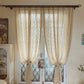 Cotton Linen Crochet Hollow Living Room Curtains