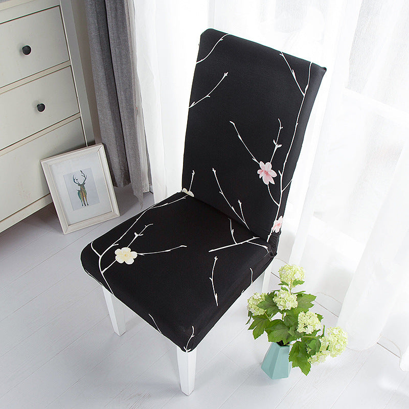Elastic Printed Chair Cover,Protective Cushion for Hotel & Home