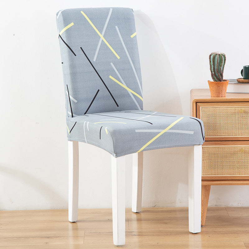 Elastic Printed Chair Cover,Protective Cushion for Hotel & Home