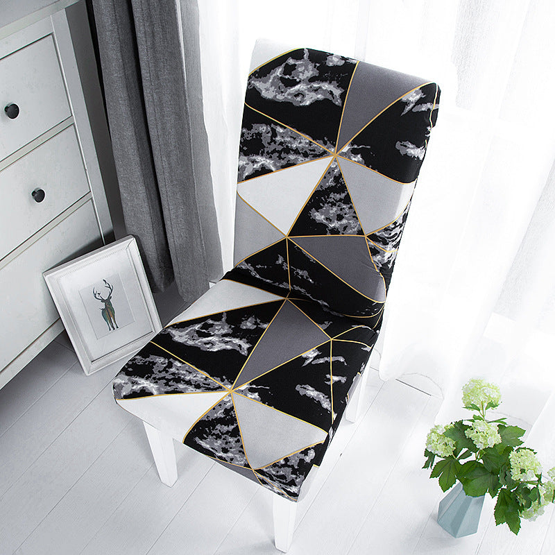 Elastic Printed Chair Cover,Protective Cushion for Hotel & Home