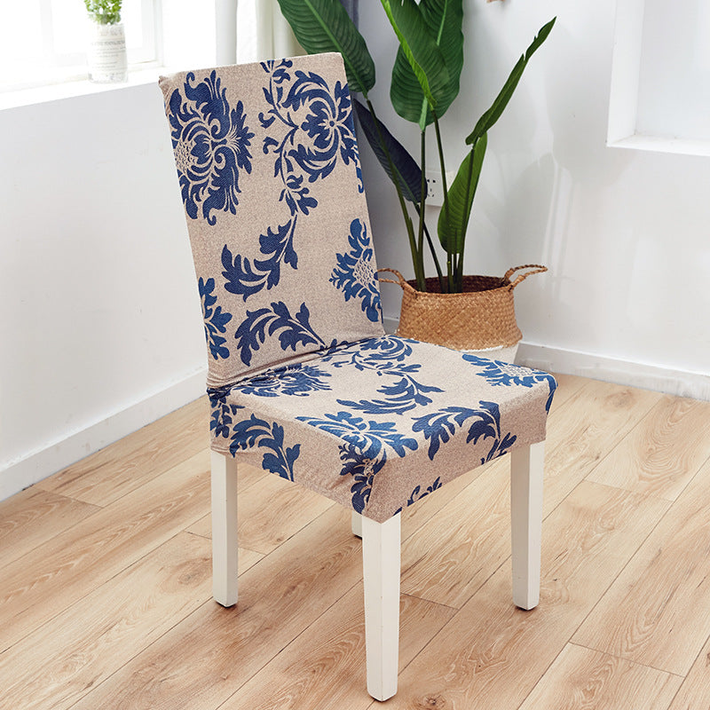 Elastic Printed Chair Cover,Protective Cushion for Hotel & Home