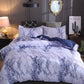Pillowcase home textile bedding four-piece marble