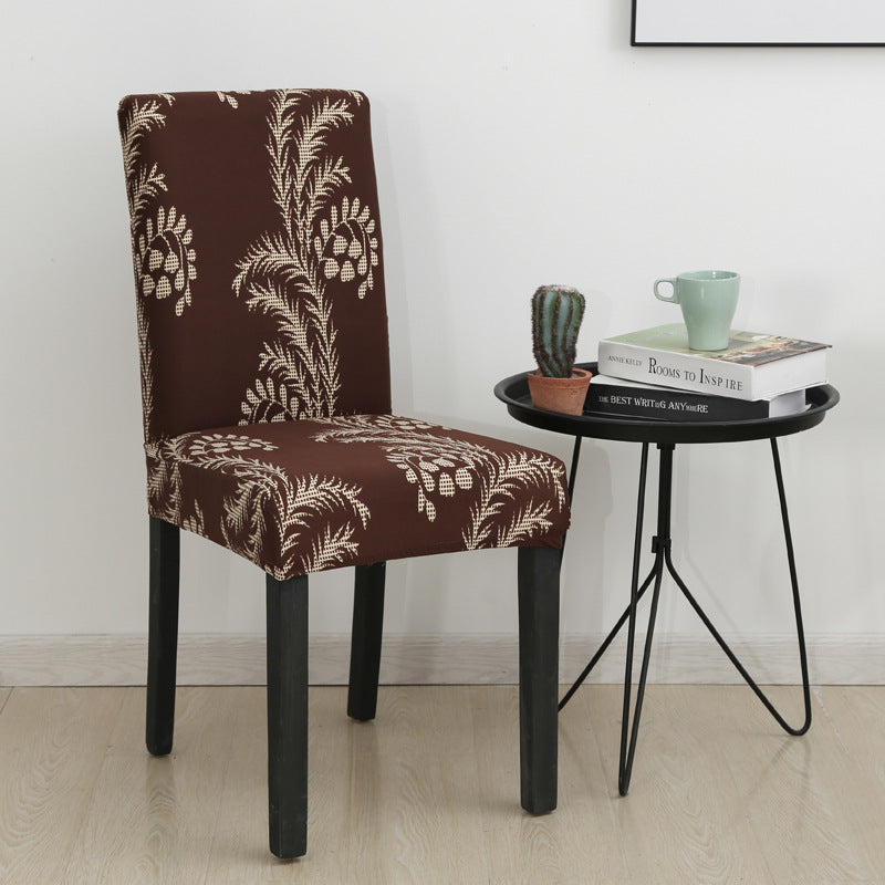 Elastic Printed Chair Cover,Protective Cushion for Hotel & Home