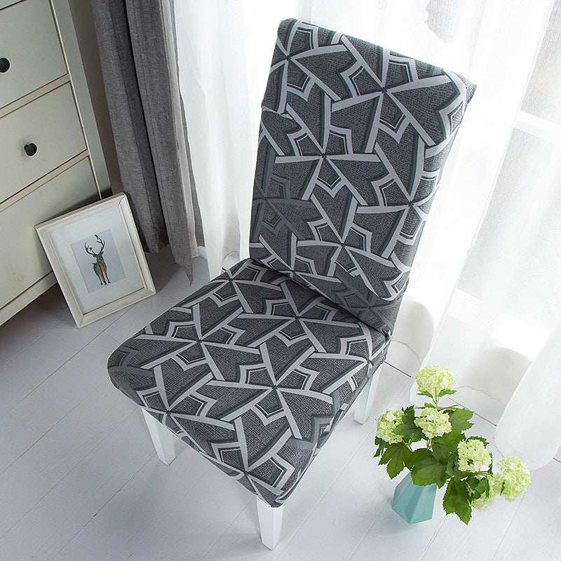 Elastic Printed Chair Cover,Protective Cushion for Hotel & Home