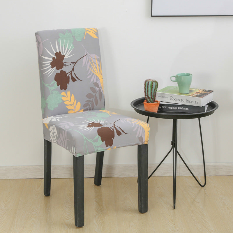 Elastic Printed Chair Cover,Protective Cushion for Hotel & Home