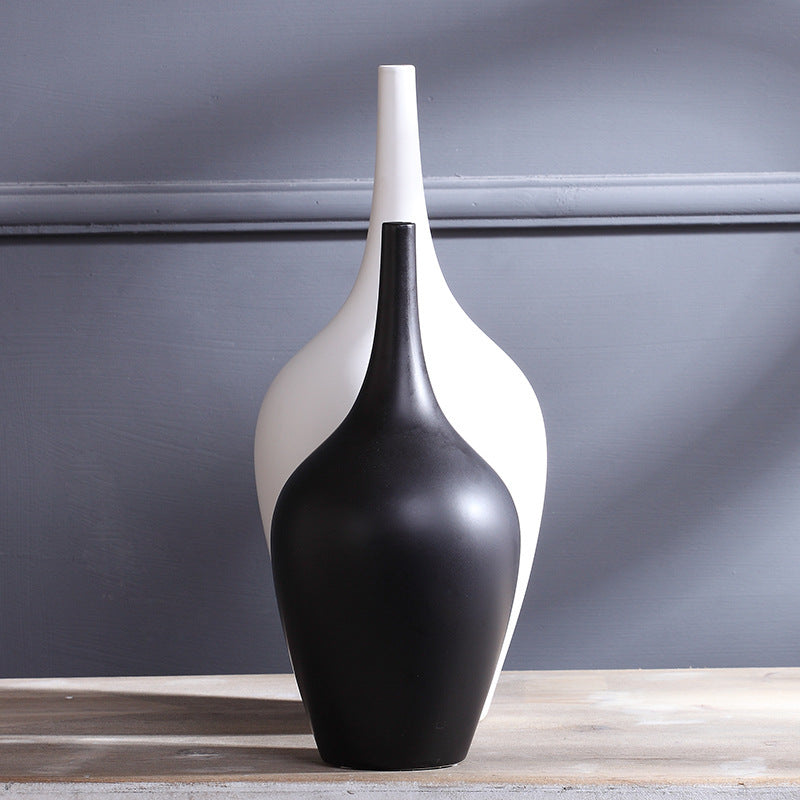 Home Desktop  Ceramic White Tall Vase