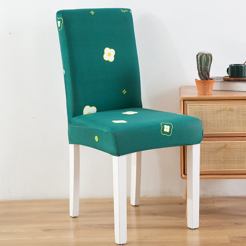 Elastic Printed Chair Cover,Protective Cushion for Hotel & Home