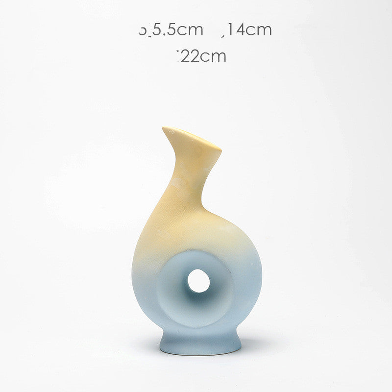 Ceramic Vase Creative Living Room Dried Flowers