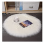 Plush Wool Round Bedroom Carpet Floor Mats