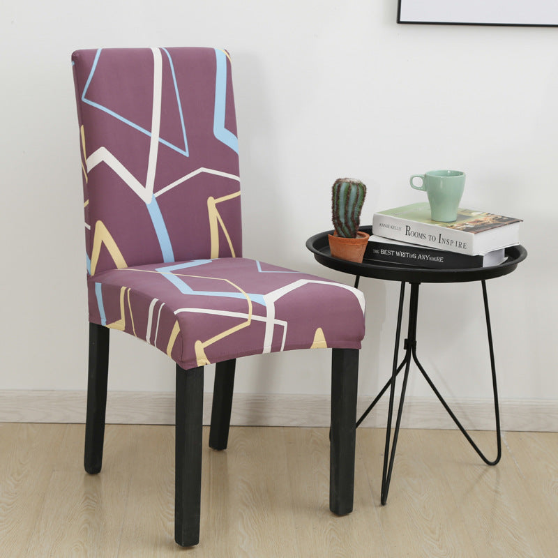 Elastic Printed Chair Cover,Protective Cushion for Hotel & Home