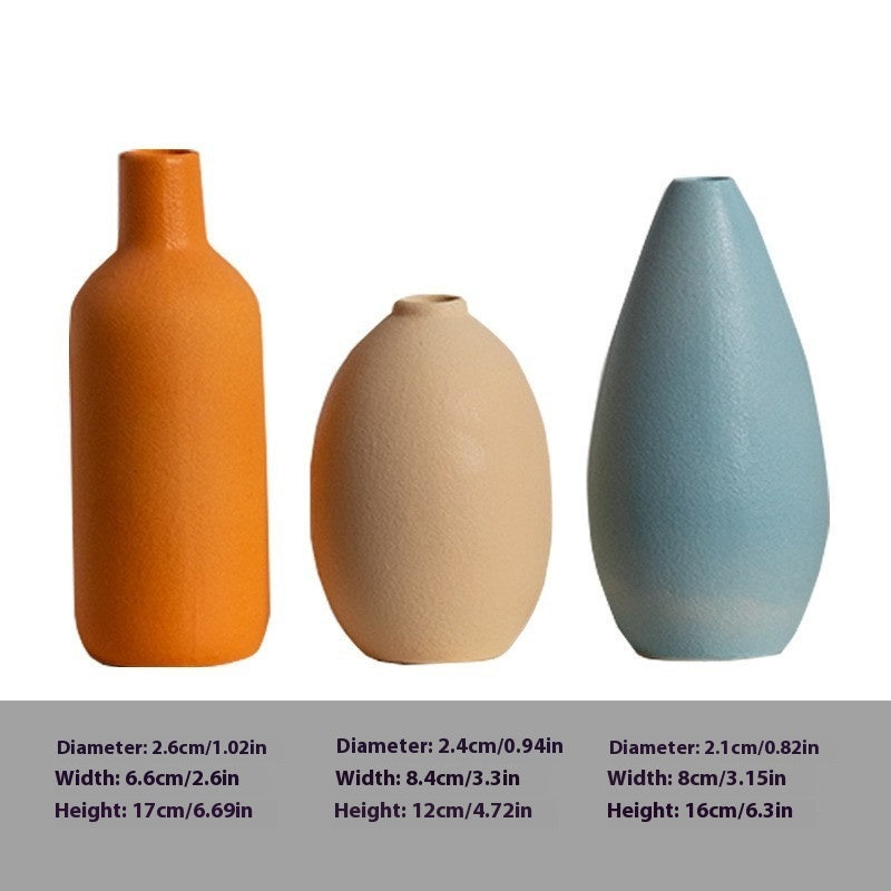 Modern White Ceramic Vase Set