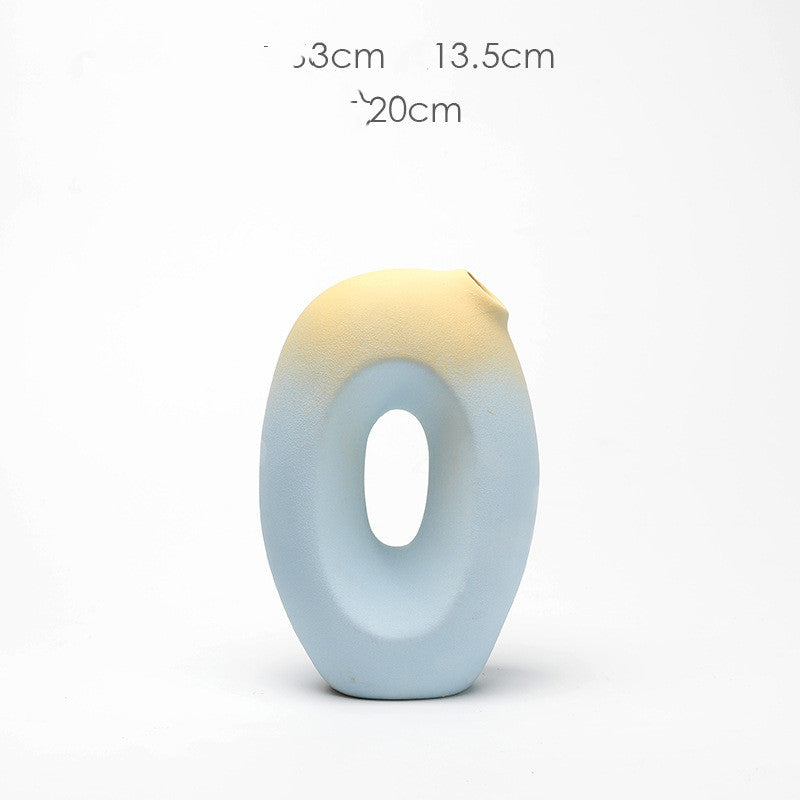 Ceramic Vase Creative Living Room Dried Flowers