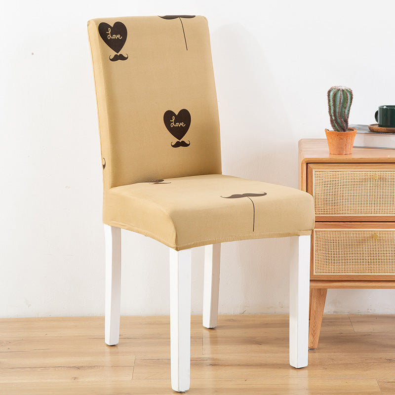 Elastic Printed Chair Cover,Protective Cushion for Hotel & Home