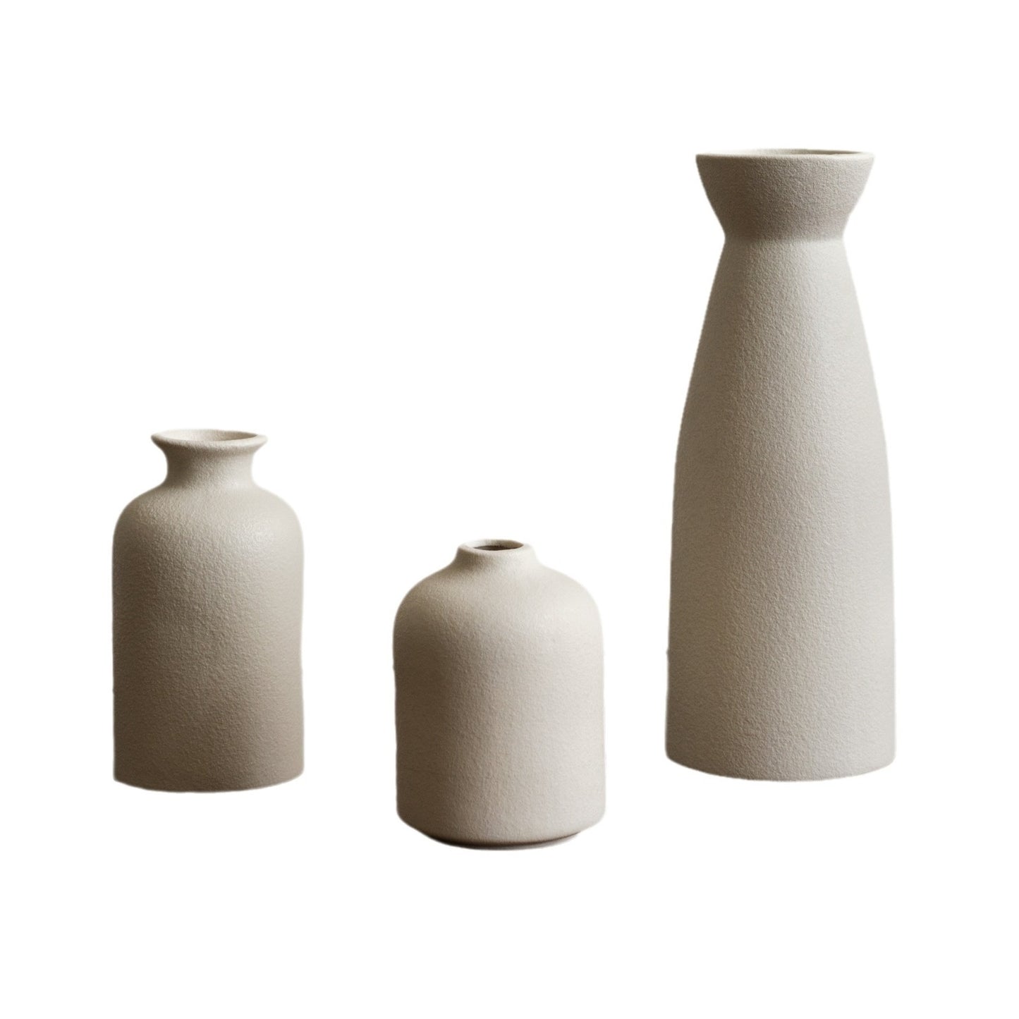 Modern White Ceramic Vase Set
