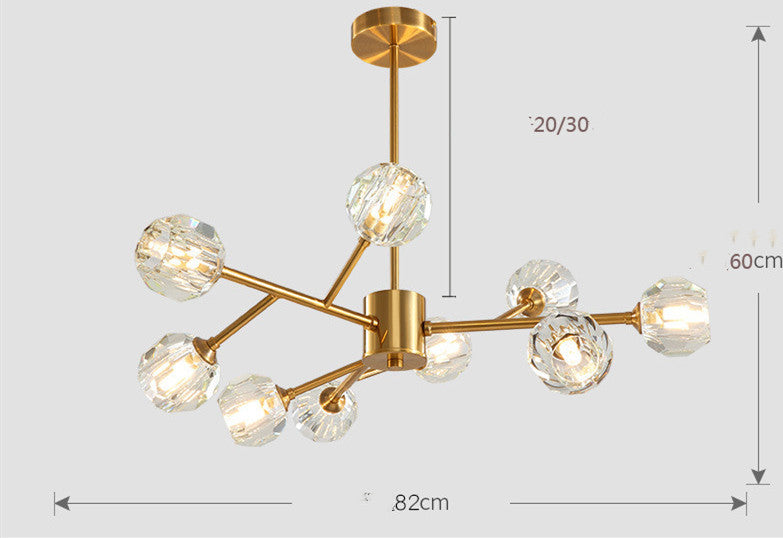 Modern Nordic Crystal Chandelier