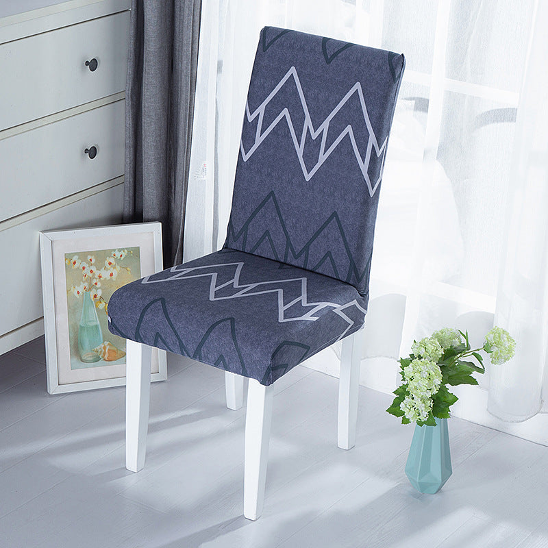 Elastic Printed Chair Cover,Protective Cushion for Hotel & Home