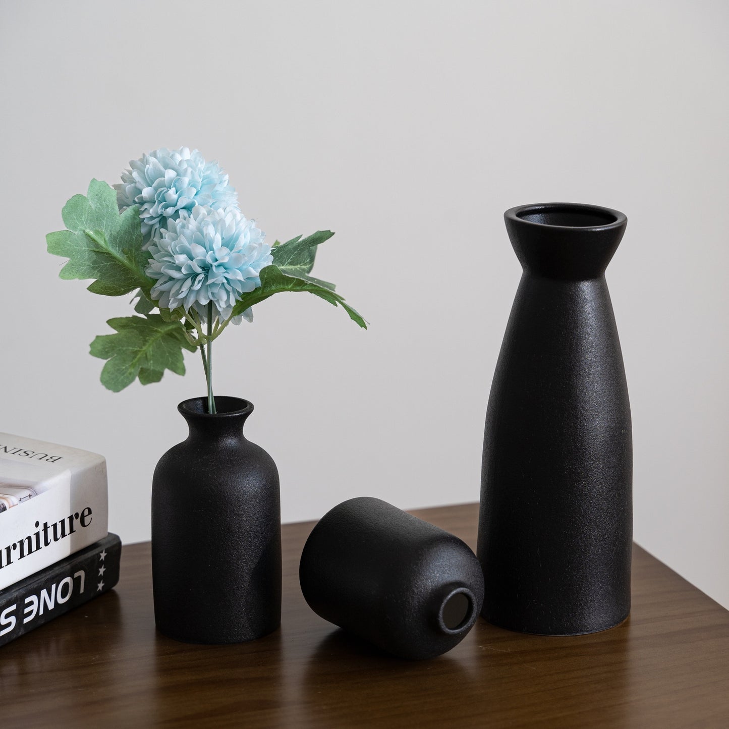 Modern White Ceramic Vase Set