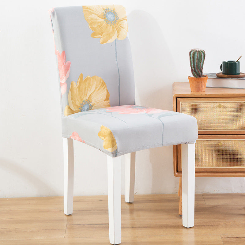 Elastic Printed Chair Cover,Protective Cushion for Hotel & Home