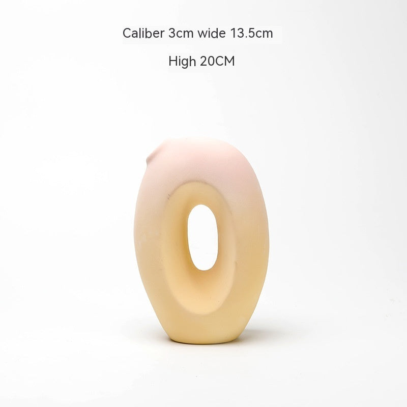 Ceramic Vase Creative Living Room Dried Flowers